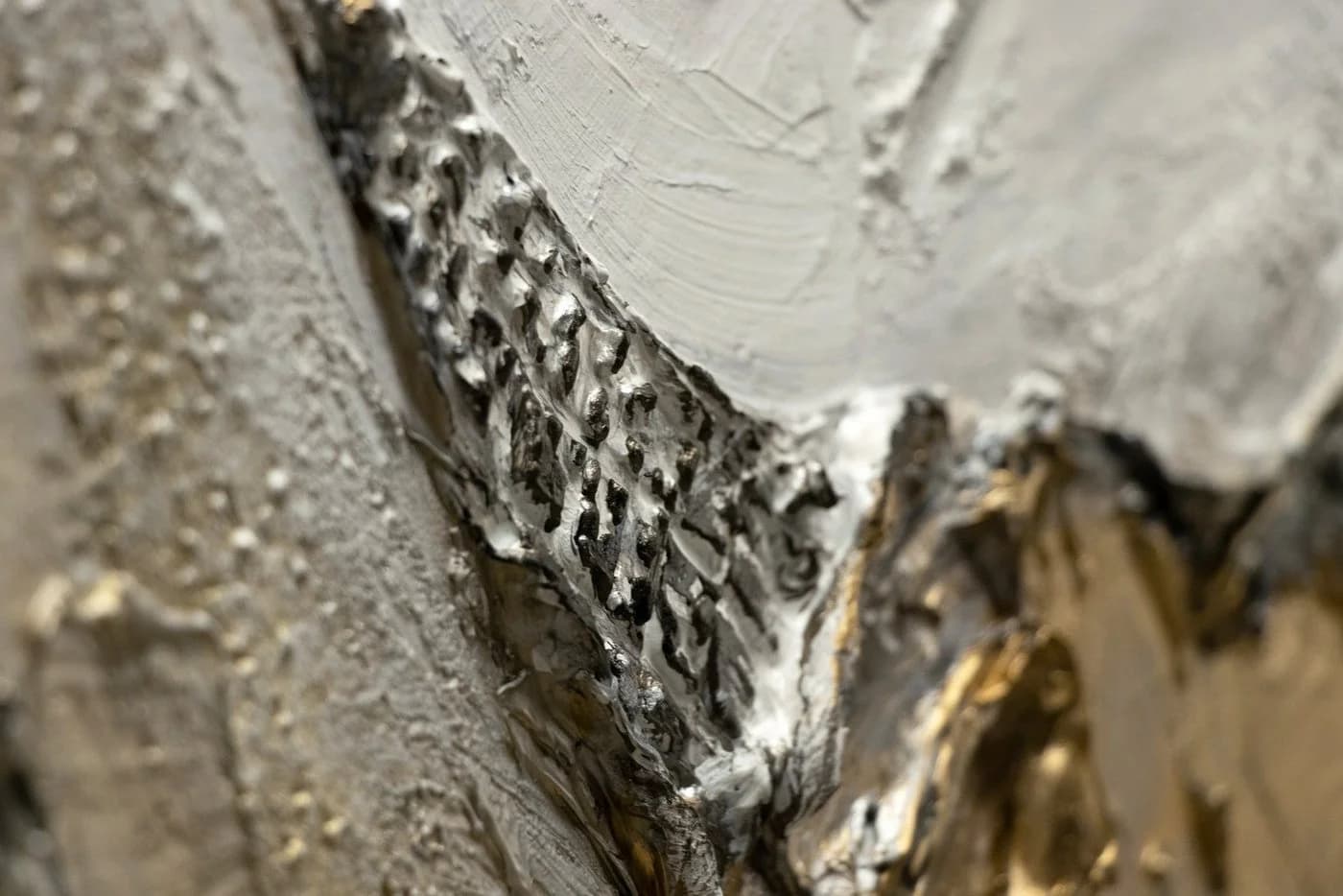 YS-Art Leinwandbild Unendlichkeit Abstrakt 3D Effekt Gold mit Rahmen - Bild 5