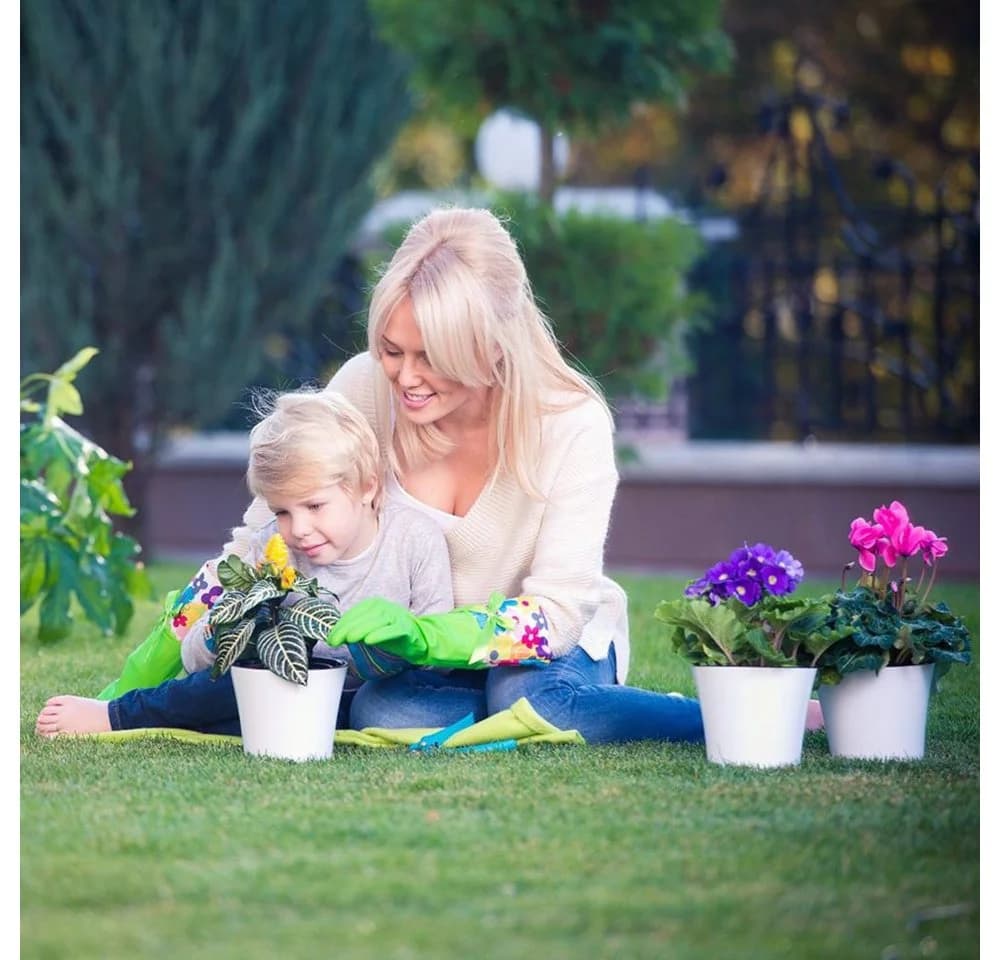 Happy Plants Arte Blumentopf Grün Kunststoff Selbstbewässerung Hochglanz