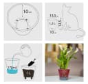 Happy Plants Arte Blumentopf Grün Kunststoff Selbstbewässerung Hochglanz Bild 3
