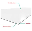 AICA Duschrückwand Weiß XPS-Hartschaum mit Aluminiumprofil Bild 3