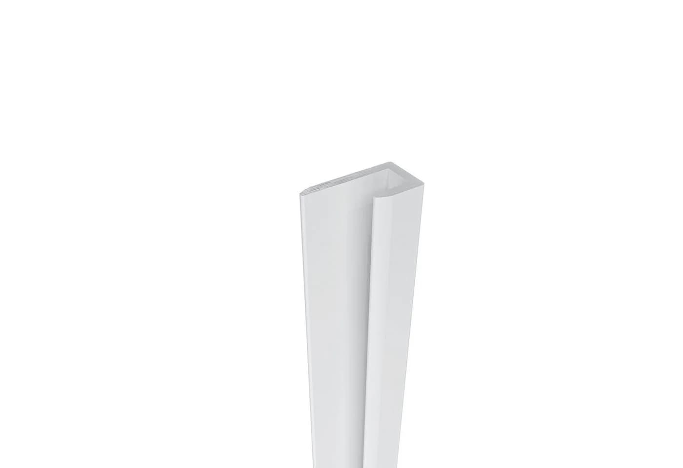 AICA Duschrückwand Weiß XPS-Hartschaum mit Aluminiumprofil - Bild 5