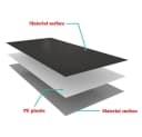 AICA Duschwand 210cm wasserdicht grau Bild 3