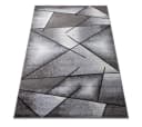 oKu-Tex Teppich Kurzflor Grau Modern Geometrisches Muster Bild 2