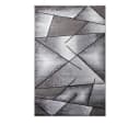 oKu-Tex Teppich Kurzflor Grau Modern Geometrisches Muster Bild 5