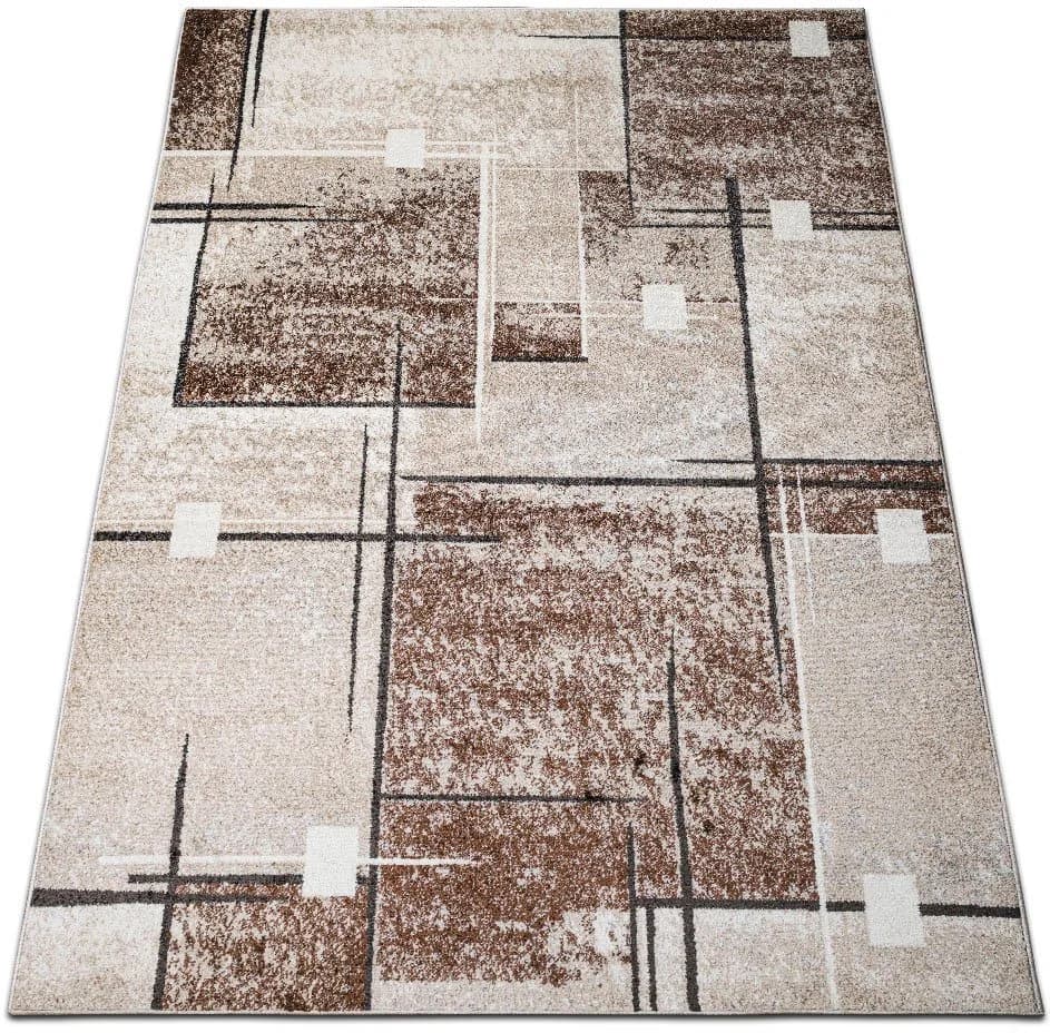 Teppich OTTO HOME Deblin Beige Vintagedesign Karo Kurzflor