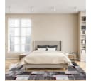 oKu-Tex Bettumrandung PHOENIX 3-tlg. Grau/Rot Kurzflor Bild 1