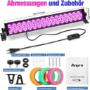 Anpro Discolicht 72W LED UV Schwarzlichtlampe mit 3 Klebebändern Bild 1
