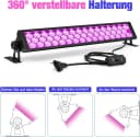 Anpro Discolicht 72W LED UV Schwarzlichtlampe mit 3 Klebebändern Bild 5