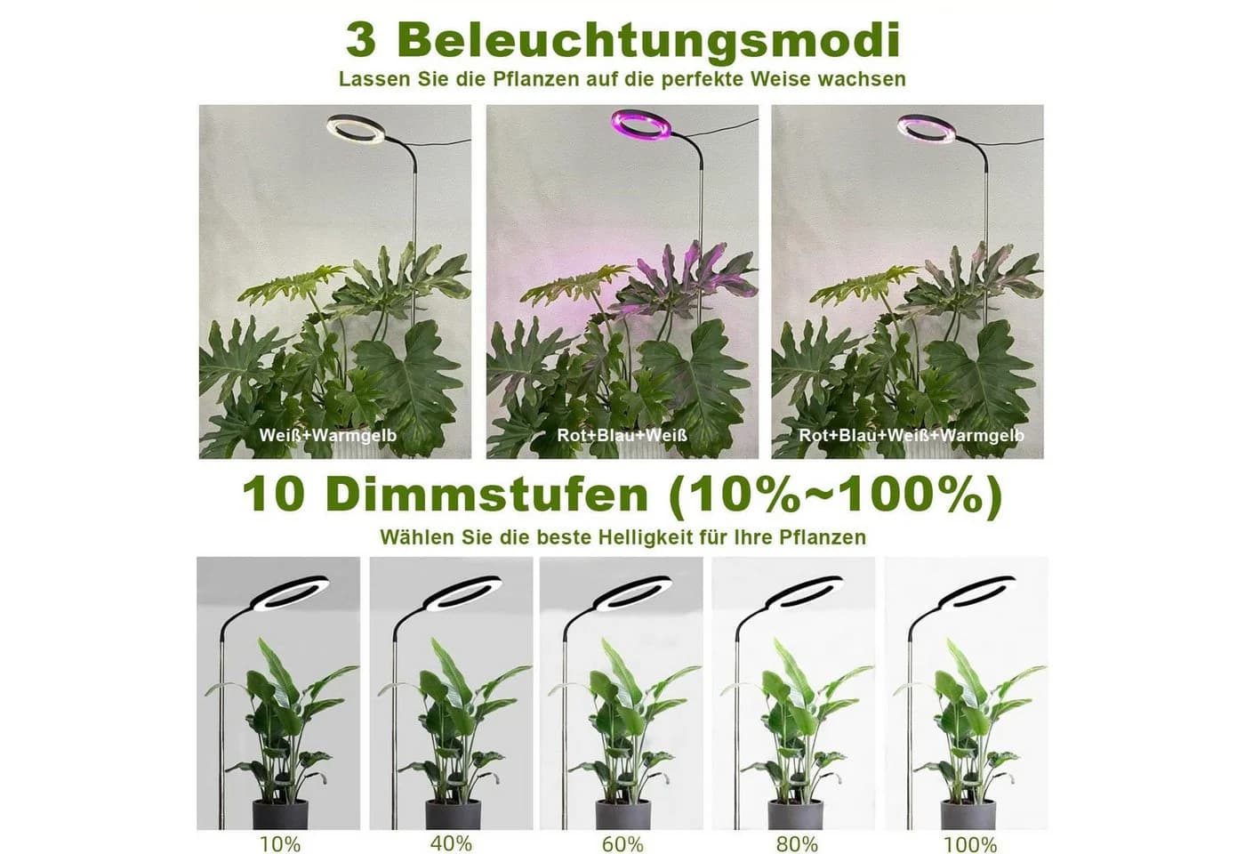 feinlux Pflanzenlampe Schwarz - Bild 5