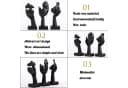 feinlux Skulptur Set 3 St. Schwarze Frauengesicht Dekoration Modern Bild 5