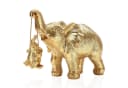 feinlux Elefanten-Statue Deko Figur Gold Bild 2