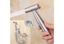 feinlux Bidet Handsprühgerät Edelstahl mit Schlauch und Halter Bild 1