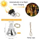 feinlux LED Solarleuchte 8 Stück Flaschenlicht mit 20 LEDs Bild 1