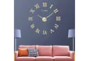 feinlux Dekorative 3D-Wanduhr Gold DIY-Rahmenlos Bild 2