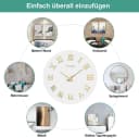 feinlux Dekorative 3D-Wanduhr Gold DIY-Rahmenlos Bild 5