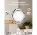 feinlux Schminkspiegel CT0704 Weiß 10-fach Vergrößerung LED Bild 5