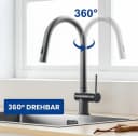 feinlux Spültischarmatur Küche Schwarz 360° Ausziehbar Bild 5