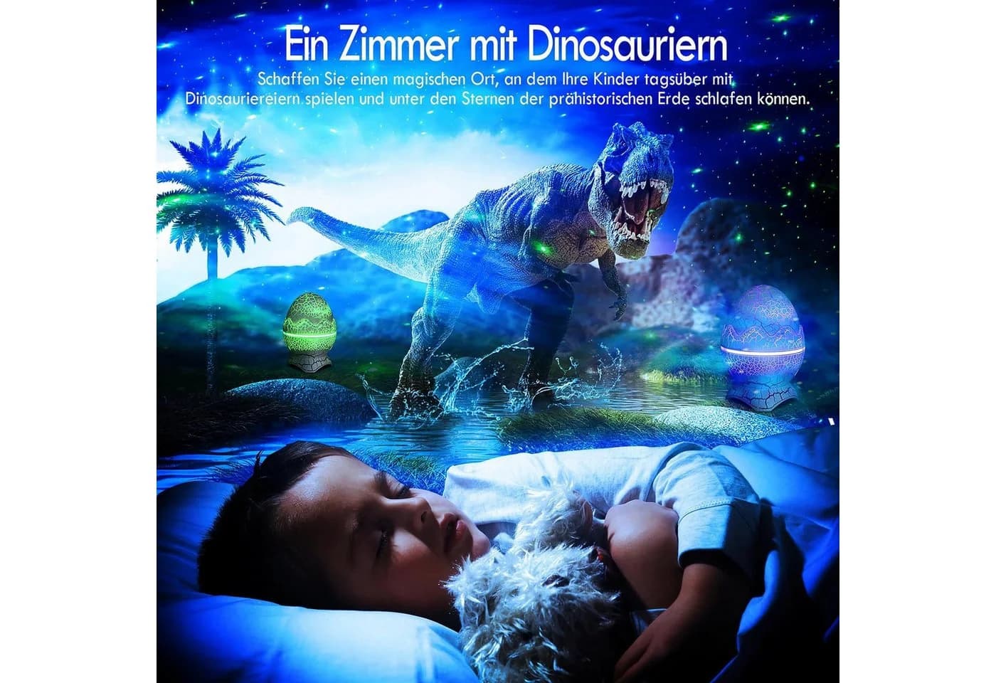 feinlux LED-Sternenhimmel Projektor mit Musikplayer und Timer - Bild 5
