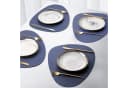 feinlux Platzset CT0853-Blau mit 4 Untersetzer PVC Leder-Optik Bild 3