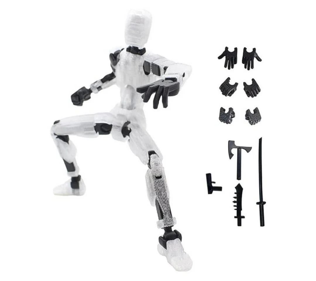 feinlux Actionfigur CT0879 Schwarz Vollgelenkt - Bild 2