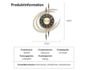 feinlux Wanduhr CT0961 Skandinavisch Metall Bild 5