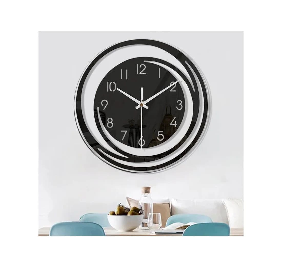 feinlux Wanduhr CT0974 Modern Schwarz - Bild 2