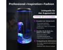 feinlux LED Dekolicht 2 in 1 Quallen Licht Aquarium USB-Ladung Transparent Bild 4
