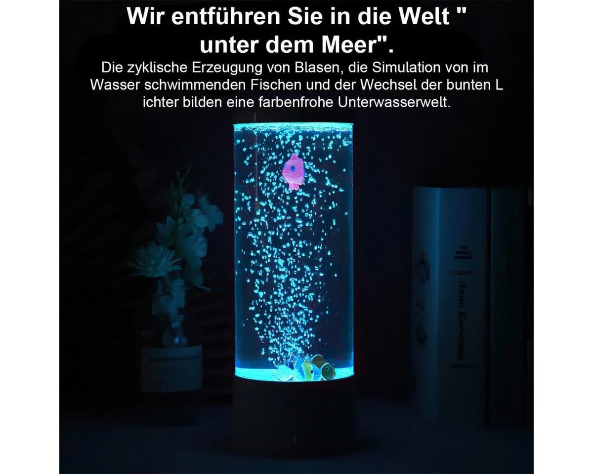feinlux LED Lavalampe CT1030 mit 7 Farbwechsel und Fernbedienung - Bild 3