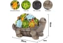 feinlux Solar Gartenfigur Eichhörnchen/Schildkröte mit LED-Beleuchtung Bild 1