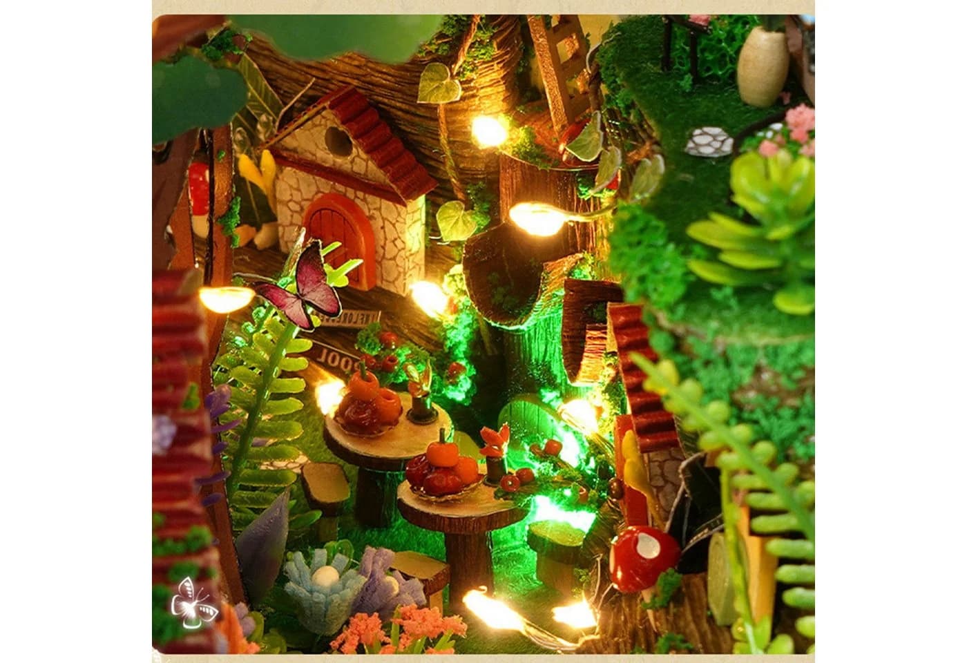 finlux 3D-Holzmodell Bücherregal mit LED & 300 Teilen - Bild 5