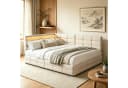 Simurq Polsterbett Daybett Beige/Grau mit LED & USB Bild 1