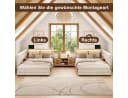 Simurq Polsterbett Daybett Beige/Grau mit LED & USB Bild 4