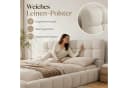 Simurq Polsterbett 140x200 cm mit Lattenrost Beige Grau Modern Bild 5