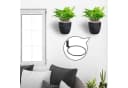 SEEZSSA Rankhilfe 3x Blumentopfhalter Metall Wandhalterung Schwarz Bild 1