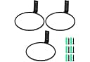 SEEZSSA Rankhilfe 3x Blumentopfhalter Metall Wandhalterung Schwarz Bild 2