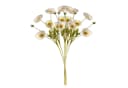 SEEZSSA Künstlicher Mohnblumenzweig 60cm Weiß 4 Blüten Bild 2