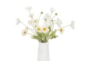 SEEZSSA Künstlicher Mohnblumenzweig 60cm Weiß 4 Blüten Bild 5