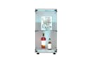FUROKOY Glasvitrine Schwarz/Weiß mit LED-Beleuchtung Bild 2