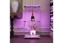 FUROKOY Glasvitrine Schwarz/Weiß mit LED-Beleuchtung Bild 3