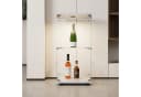 FUROKOY Glasvitrine Schwarz/Weiß mit LED-Beleuchtung Bild 4