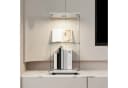 FUROKOY Glasvitrine Schwarz/Weiß mit LED-Beleuchtung Bild 5