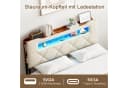 Simurq Polsterbett 140x200cm Stauraumbett mit LED und 4 Schubladen Bild 4