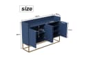 Simurq Sideboard Kommode 4 Türen Push-to-Open Blau Bild 3
