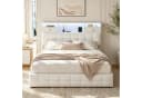 Simurq Samt Polsterbett 140x200cm mit LED, Stauraum & Schubladen Bild 2