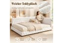 Simurq Polsterbett Daybett mit LED & USB Beige/Rosa Bild 5