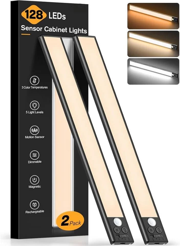 Athlix LED Unterbauleuchte 2er Set Kabellos mit Bewegungsmelder - Bild 2