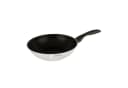 KLAMER Wok Edelstahl 28cm Antihaft Induktion mit Glasdeckel Bild 3