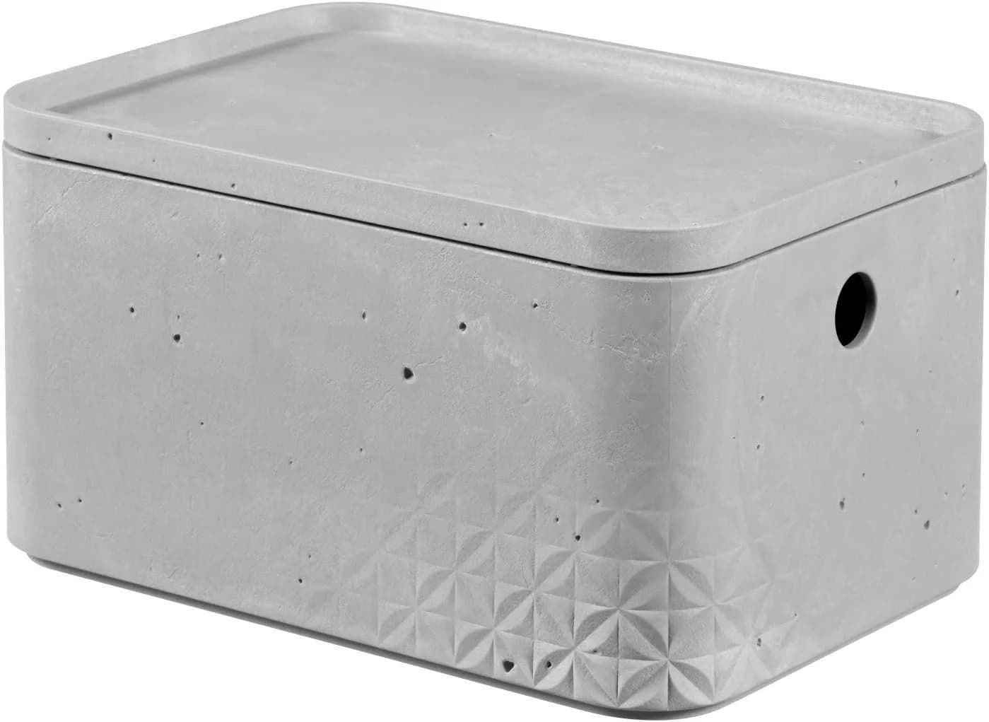 Curver Aufbewahrungsbox 3er Set 4 Liter Grau Stapelbox Kunststoff - Bild 3