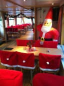 BURI Nikolausmütze Stuhlhussen 4er-Set Weihnachtsdeko Bild 4