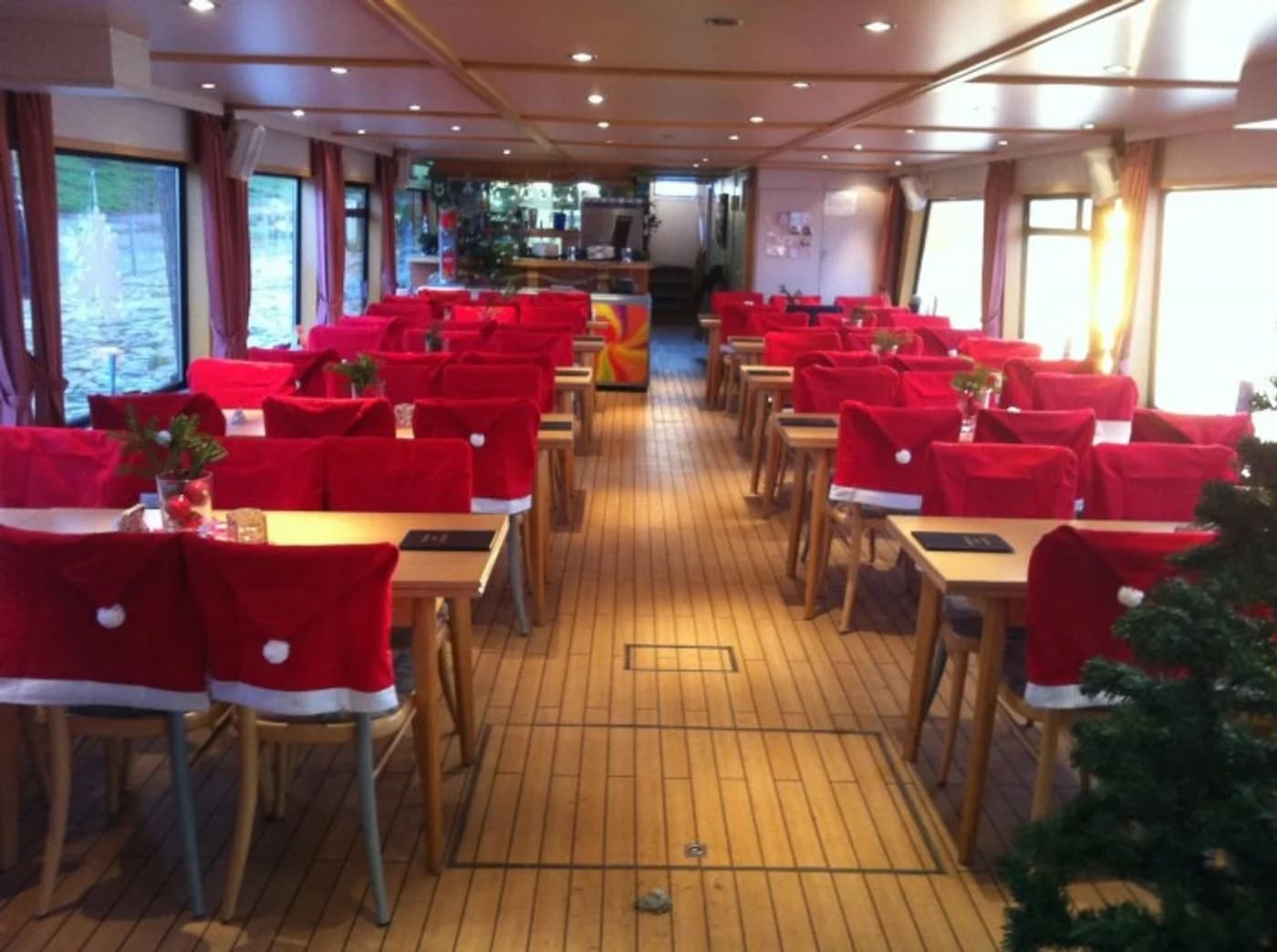 BURI Nikolausmütze Stuhlhussen 4er-Set Weihnachtsdeko - Bild 5